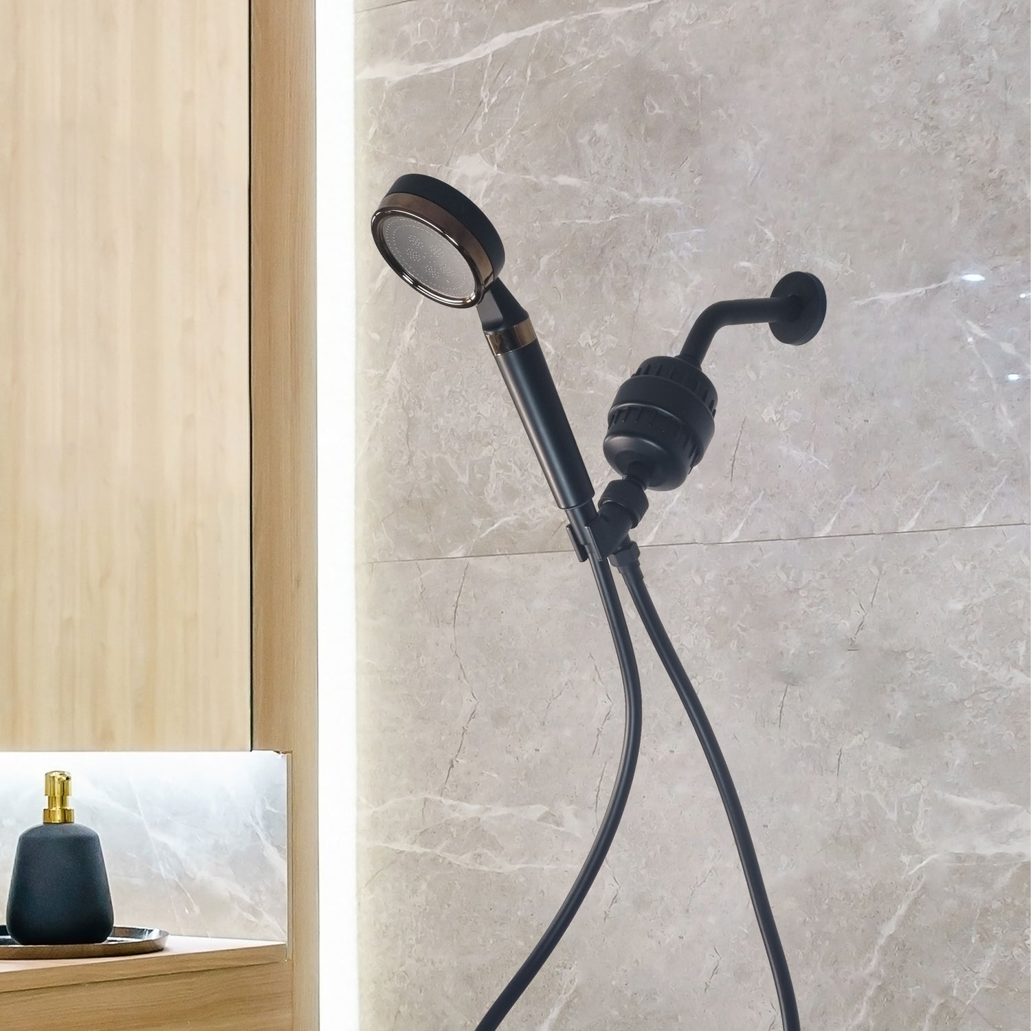 MineralStream ™ Siyah - C Vitamini Tam Duş Kiti