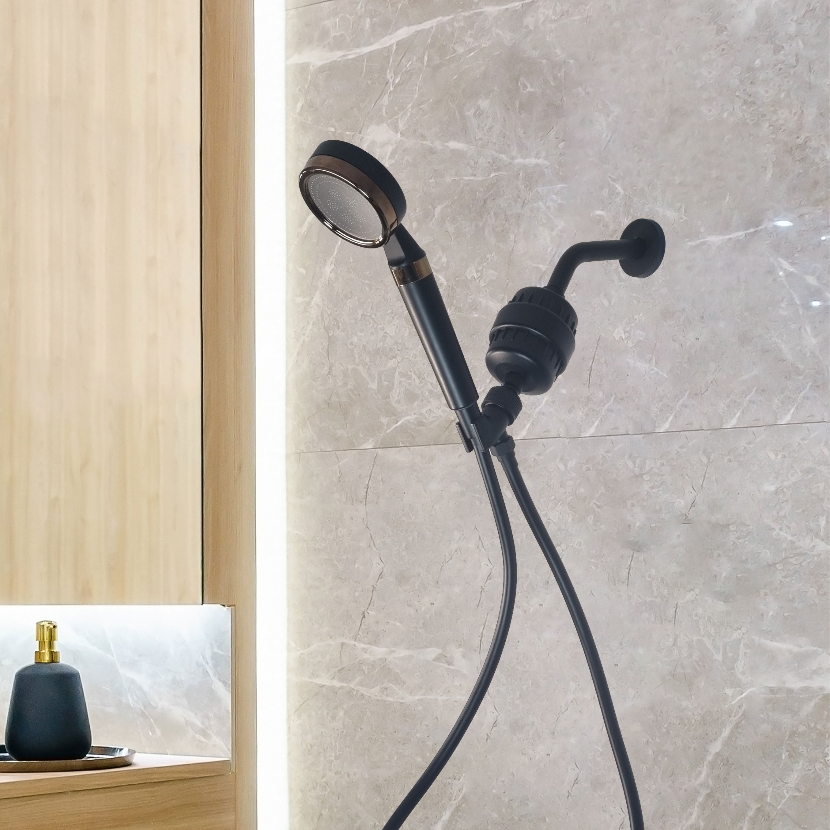 MineralStream ™ Siyah - C Vitamini Tam Duş Kiti