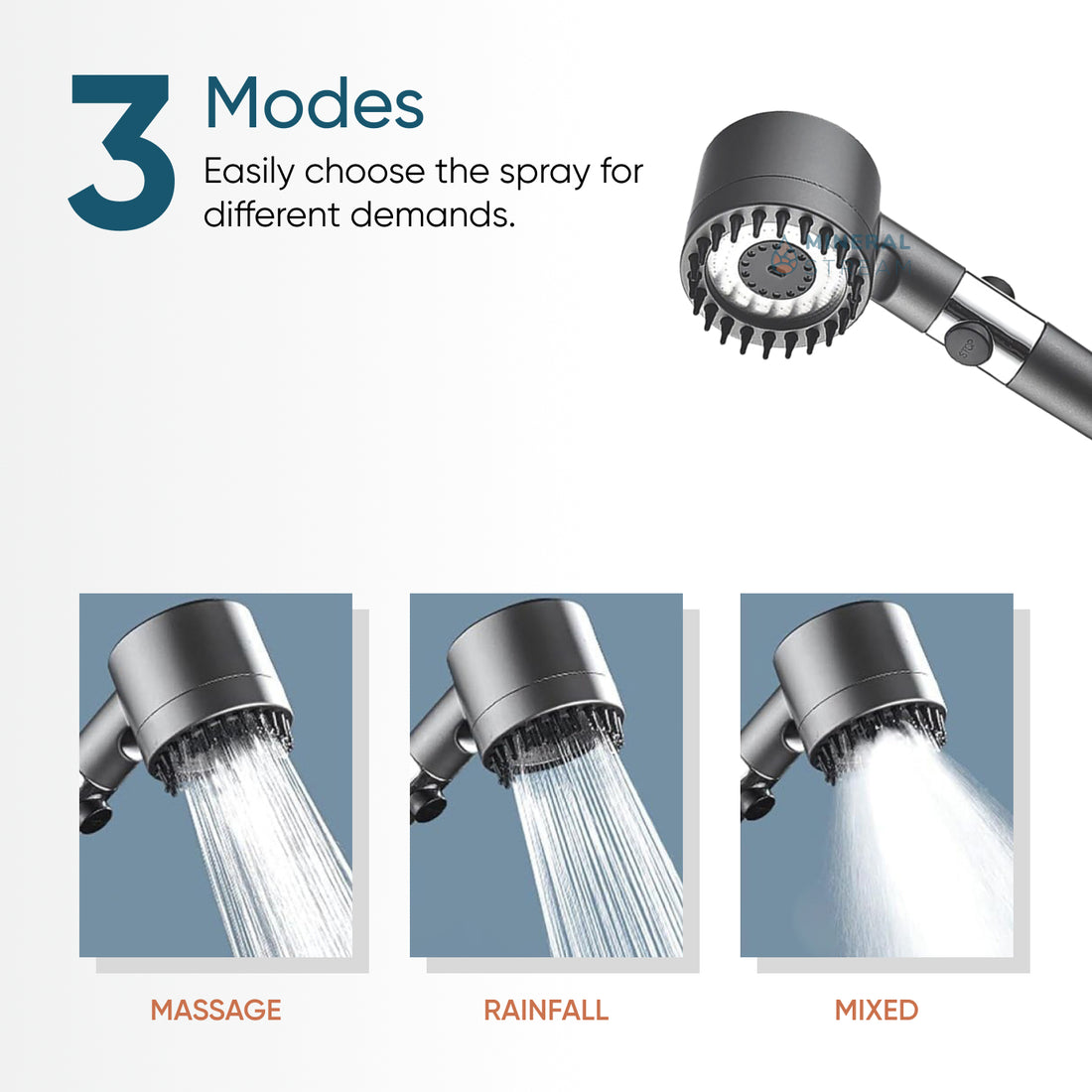 Ultimate Duş Masaj Duş Head Duş Essentials Kit