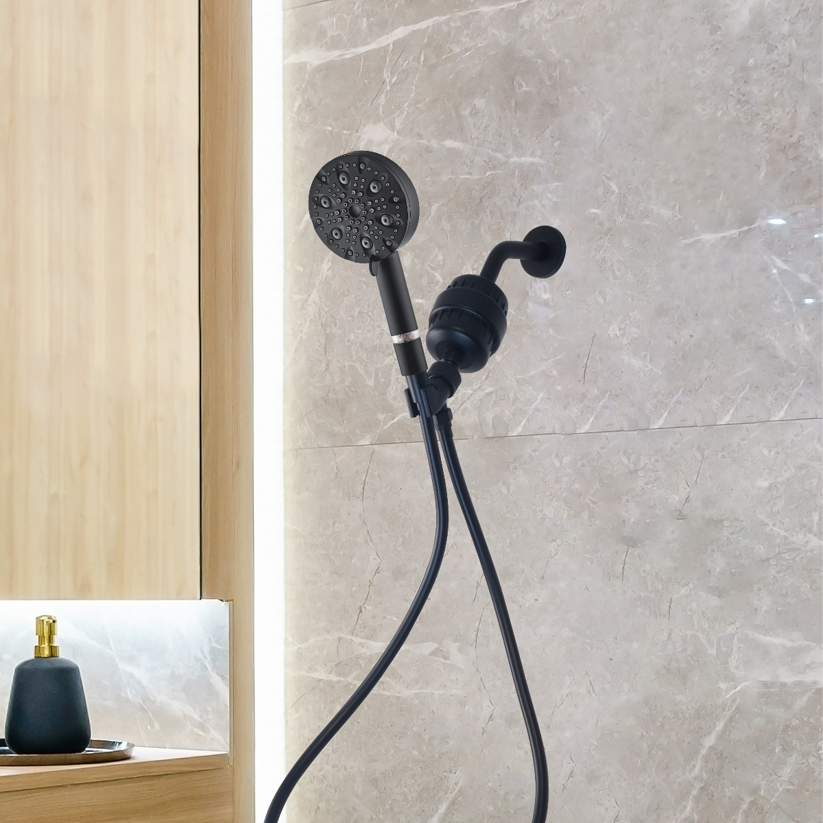 Mineralstream Luxe 9 Mod Yüksek Basınçlı Duş Başlığı (Filtrelenmiş)