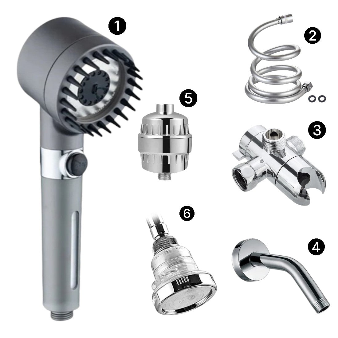 Mineralstream masaj filtrelenmiş duş başlığı