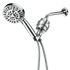 Luxe 10 Mode Showerhead Complete Shower Kit in chrome - full kit front view