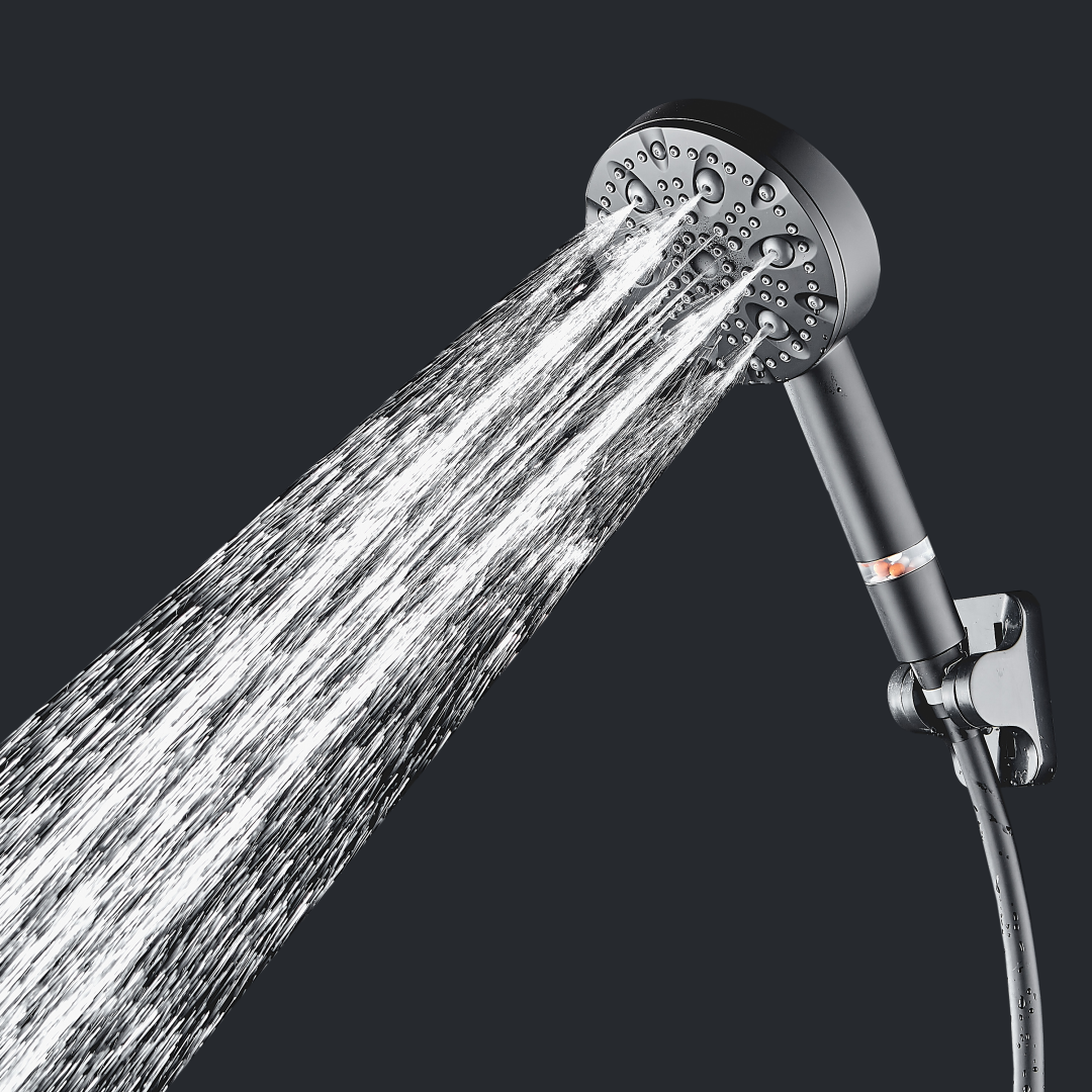 MineralStream Luxe 9 Modlu Yüksek Basınçlı Duş Başlığı (Filtreli)