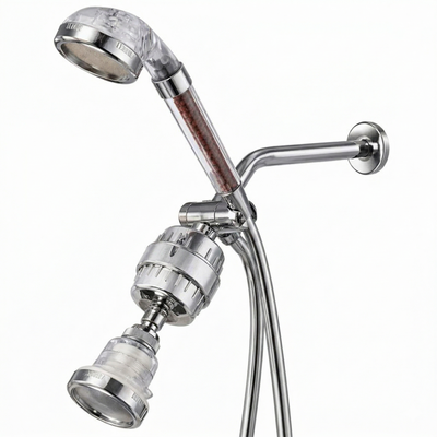 MineralStream Eco-Friendly Shower Head dual kit front view