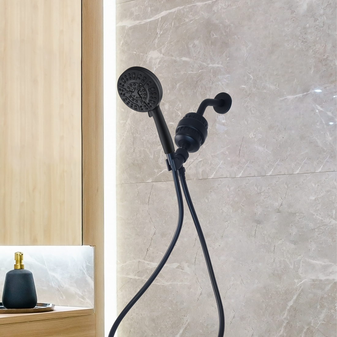 Mineralstream Luxe 10 Mod Yüksek Basınçlı Duş Başlığı (Filtrelenmiş)