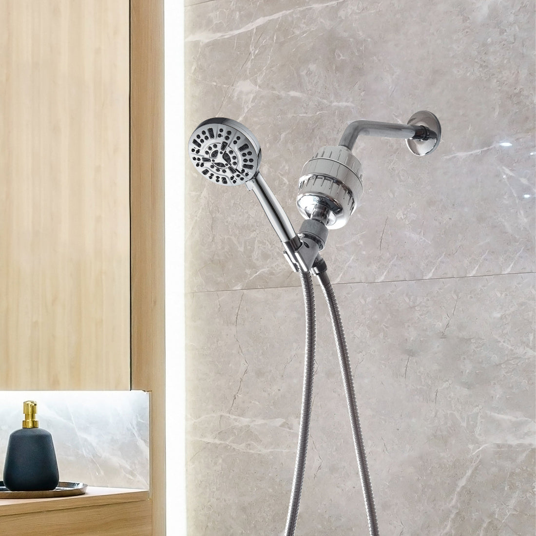 Luxe 10 modlu duş başlığı tam duş kiti