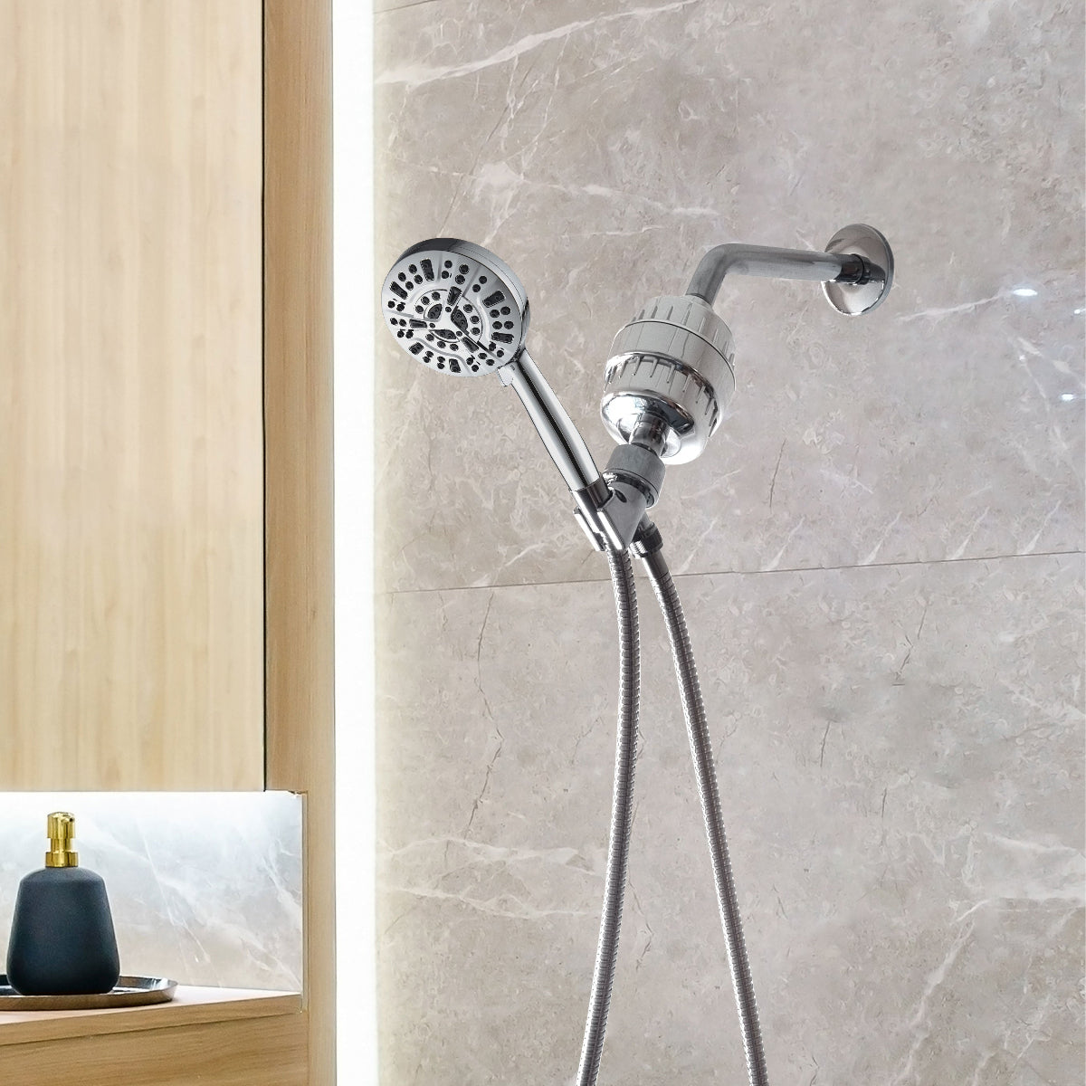 Luxe 10 modlu duş başlığı tam duş kiti