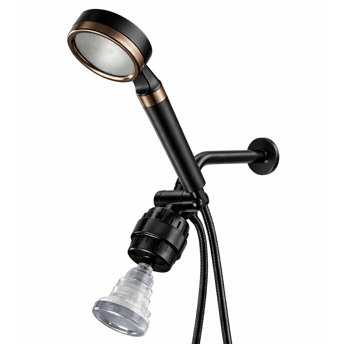 MineralStream ™ Siyah - C Vitamini Çift Duş Sistemi